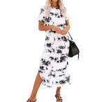 夏のカジュアルスタイル必見！Naggooの絞り染めロングドレス