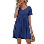 夏の魅力を引き立てる！Imily BelaのVネックTシャツワンピース