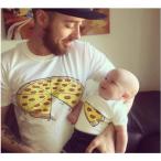 親子で楽しむ！ピザプリントロンパースでリンクコーデを楽しもう！