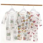 さくらんぼ柄の可愛いキッズパジャマで楽しいおやすみタイムを！