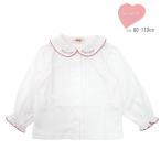 おしゃれで可愛い！スーリーの衿先お花刺繍Tブラウス