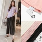 【マタニティワイドパンツ】産前産後も快適！ゆったりシンプルデザインで大人気