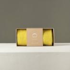 冬の必須アイテム！ちくちくしない【OTA KNIT】マフラー（イエロー×グレー）