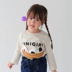楽しく知育！可愛いおにぎり柄の長袖Tシャツ