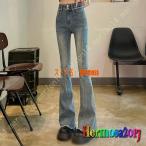 春夏秋冬にぴったり！フレアパンツデニムで魅せる美脚ライン