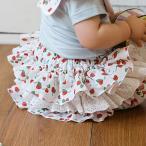 【パンパンチュチュ】いちごポルカのフリフリボトムでキュートなコーディネートを楽しもう！