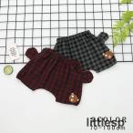 夏の定番！チェック柄のくまモチーフショートパンツでおしゃれデビュー