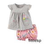 夏にピッタリ！お洒落でキュートなベビー用セットアップ