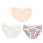 快適でおしゃれ！パープル×ピンク×グレーのマタニティショーツセット