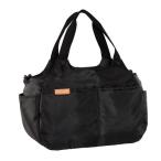 おしゃれで実用的なブラックハンナフラのマザーズバッグ