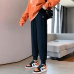 ゆったりとしたマタニティライフを楽しもう！ブラックLサイズのリラックスジョガーパンツ