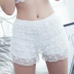 ☆ ホワイト ☆ フリルパンツでおしゃれ＆安心！多彩なシーンにぴったりなアイテム