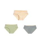 ☆グリーン×ブルー×ベージュ☆XLサイズのマタニティショーツ3枚セットで快適なマタニティライフを！