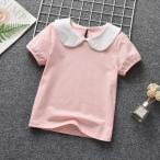 ☆ ピンクの魅力 ☆ キッズ用120cm丸襟カットソーで可愛さアップ！