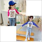 キュートなジューシーカラーのベビーTシャツ！秋のおしゃれにぴったり