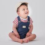 新生児にぴったり！プティマインボーダーTサロペセットでおしゃれデビュー