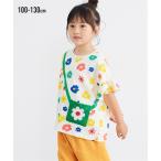 夏にぴったり！かわいいフラワー柄のフリルTシャツ