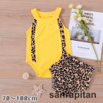 赤ちゃんの可愛さを引き立てる！イエロー×レオパード柄のセットアップ