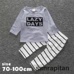 【最新デザイン】ロゴ＆ボーダー柄のベビー服2点セットが登場！