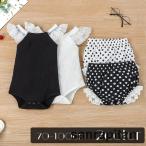 かわいい水玉ロンパースとブルマパンツの2点セットで春夏のおしゃれを楽しもう！