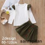 春秋にぴったり！可愛い動物柄のベビー上下セット