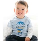 赤ちゃんの快適さを追求した「フィヨ デュ ベベ ルダクティオン」の天竺重ね着風気球ボーダー長袖Tシャツ