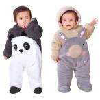 可愛いアニマルモチーフのベビー用カバーオールで赤ちゃんを包み込もう！