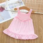 かわいさ満点！フリル＆レースのサロペットスカートでおしゃれデビュー