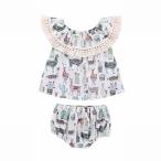 オシャレなベビー服上下セットで女の子を可愛く！