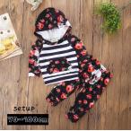 おしゃれで可愛い！花柄×ドクロデザインのベビー・キッズ用セットアップ