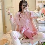 ママのための授乳パジャマ3点セット - 快適さとスタイルを両立