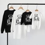 親子で楽しむ！熊柄トレーナーでリンクコーデを満喫