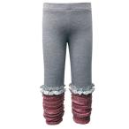 ベビーサラのふわふわレッグウォーマーパンツで冬もおしゃれに！