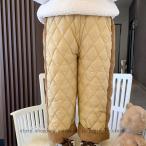 冬の防寒に最適！女の子向けふんわり中綿ダウンパンツ