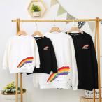 親子で楽しむ冬のリンクコーデ！虹をテーマにしたお洒落トレーナー