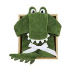 ディーゴ フード付バスタオル アリゲーター 9157-041で快適なバスタイムを！