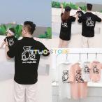 親子で楽しむお揃いコーデ！熊柄Tシャツ＆ワンピースで思い出作り