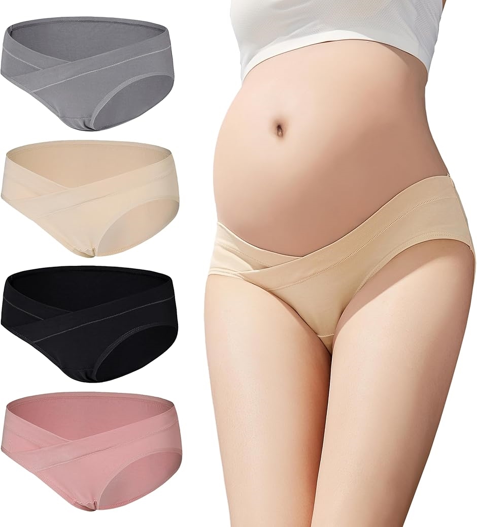 妊娠中の必需品！快適なマタニティショーツ4枚セット