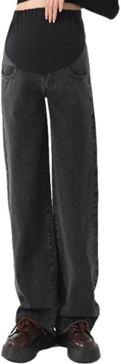 産後まで使える！着心地抜群の魔法のデニム！ストレスフリーなマタニティストレートデニム